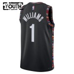 Maillot NBA Brooklyn Nets Ziaire Williams Nike 2025-26 City Edition Noir Swingman - Enfant